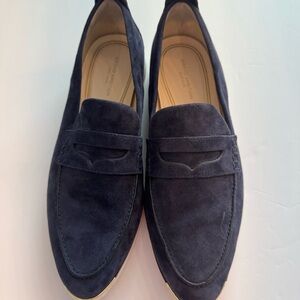 Cole Haan Grand Ambition Navy Suede Slip On Loafers size 9.5 B